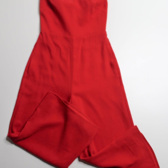 Babaton Red Roshan Jumpsuit Sz. 0 Brand New - Picture 2 of 4